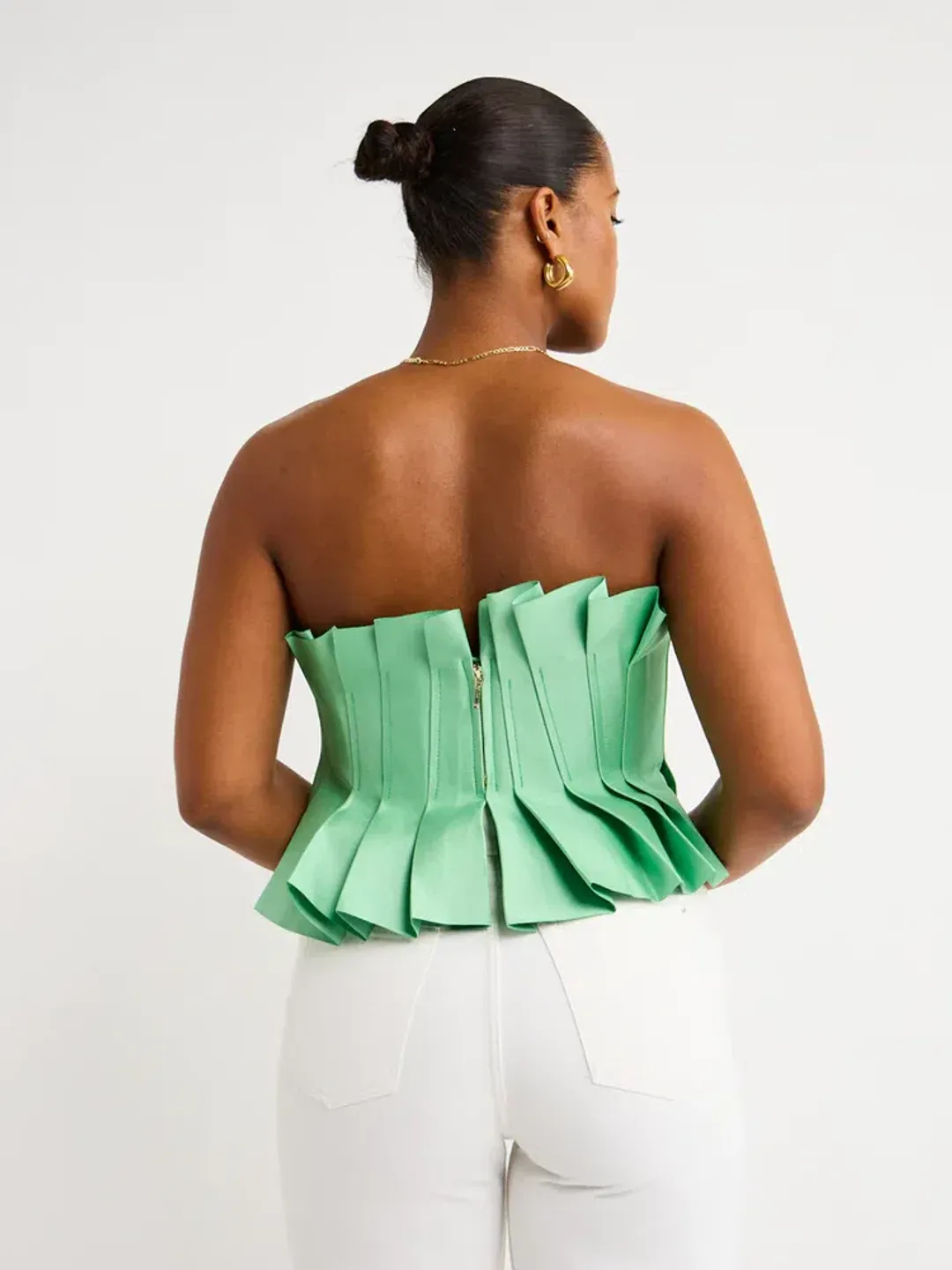 Acler Davies Top Mantis Green Size 14 for rent on The Volte - main image