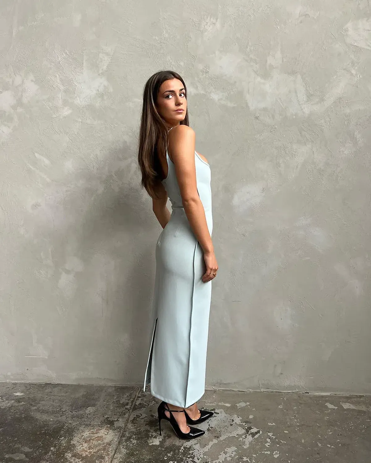 Paris Georgia Heart Dress Blue Size XS/Au 6 - Image 2