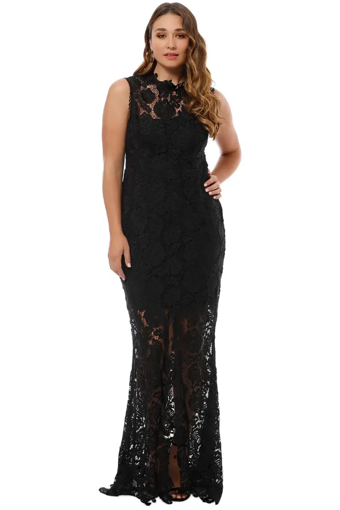Grace and Hart Espresso Gown in Black Size 12 for rent on The Volte - main image