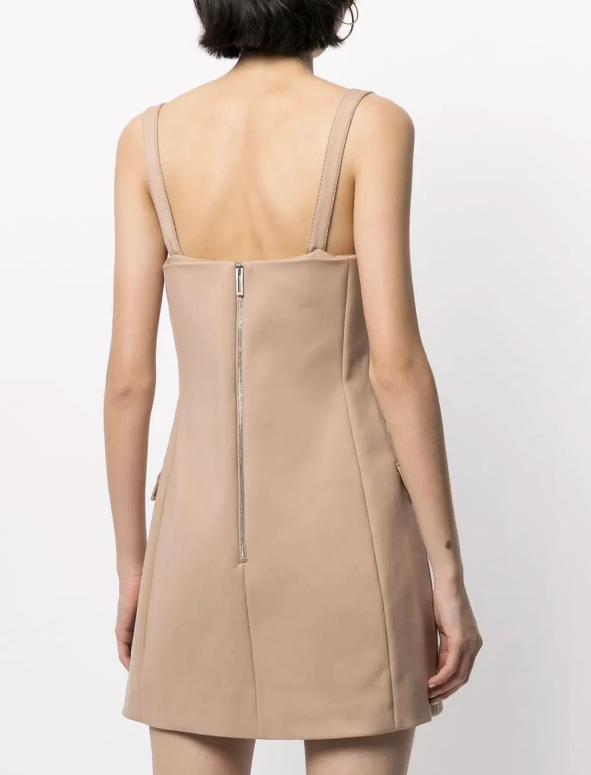 Dion Lee Bustier Sweetheart Mini Dress Nude Size 8 - Image 3