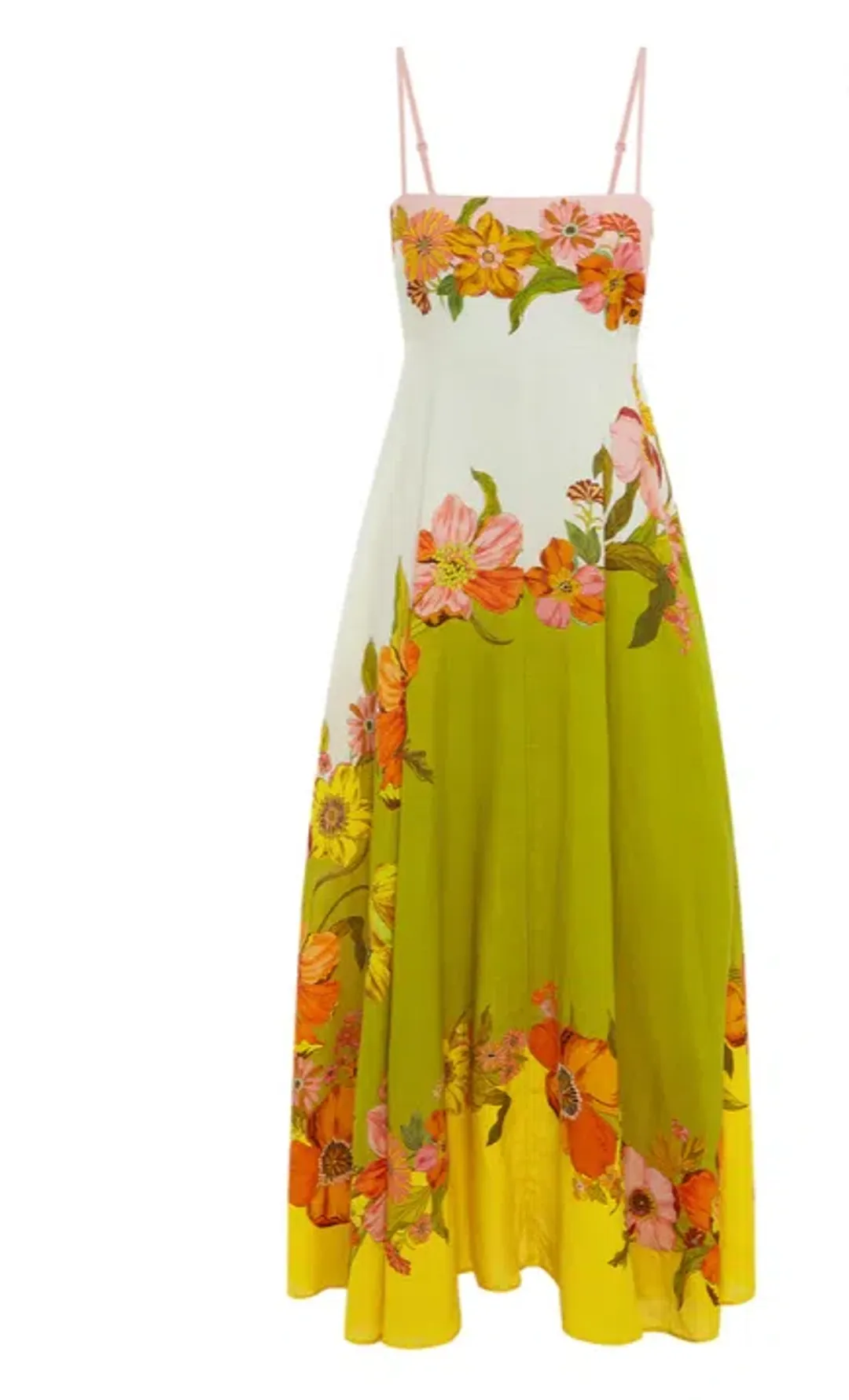 Alemais Silas Linen Sundress in Multi Size 10 for rent on The Volte - main image