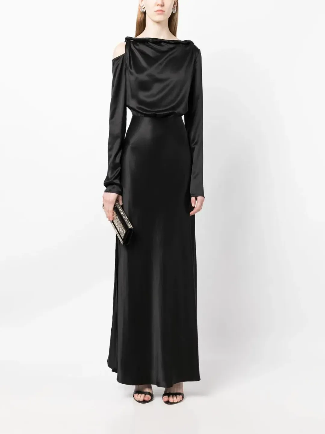 Rachel Gilbert Skye Dress Black Size 6 for rent on The Volte - main image