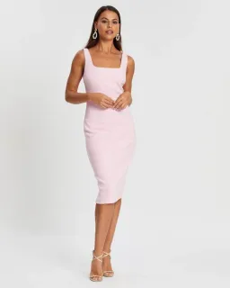 Mossman The Heart & Soul Midi Dress Pink Size 8 for rent on The Volte - image 1