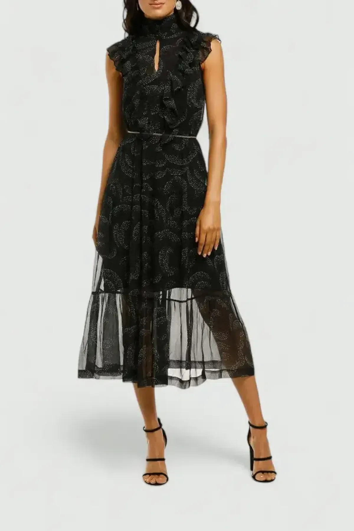 Husk Mirage Midi Dress in Black Size 8 - Image 2