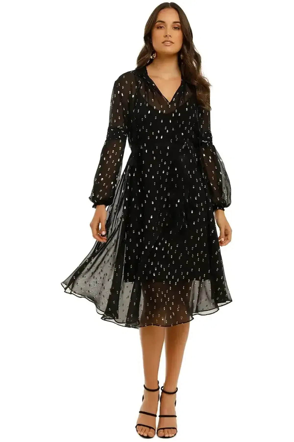 Husk Paradise Midi Dress in Black Size 10 - Image 4