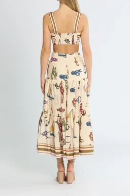 Alemais Ships Ahoy Midi Sundress Print Size 6 for rent on The Volte - image 3