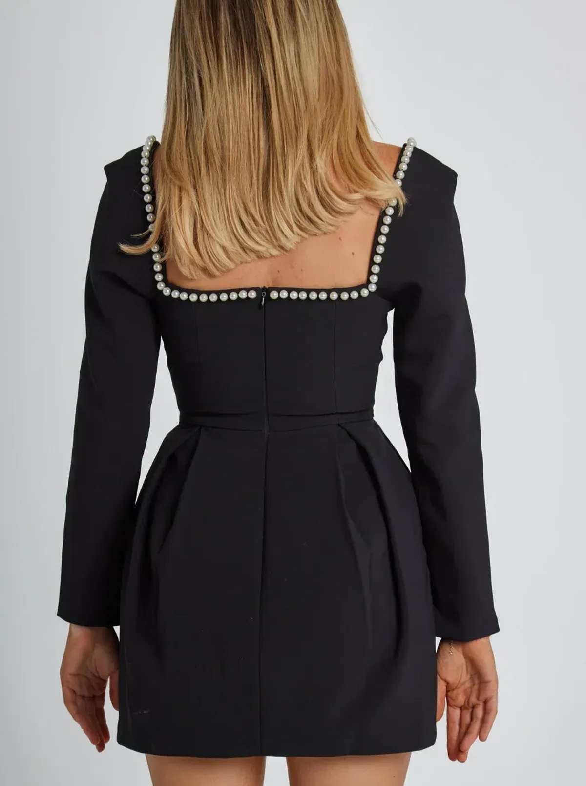 Odd Muse The Ultimate Muse Pearl Mini Dress in Black Size 10 - Image 3