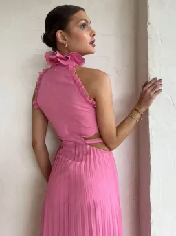 Sonya Moda Noya Maxi Dress Pink Size 10  for rent on The Volte - image 7