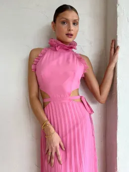 Sonya Moda Noya Maxi Dress Pink Size 10  for rent on The Volte - image 5