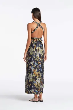Sir The Label Lilian Cross Back Dress Delia Print Size AU 8 for rent on The Volte - image 2