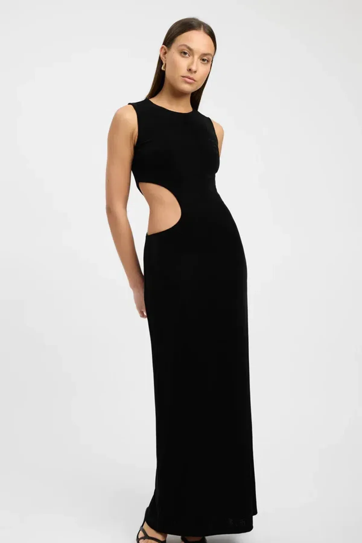 Kookai Margot Maxi Dress Black Size AU 8 - Image 2