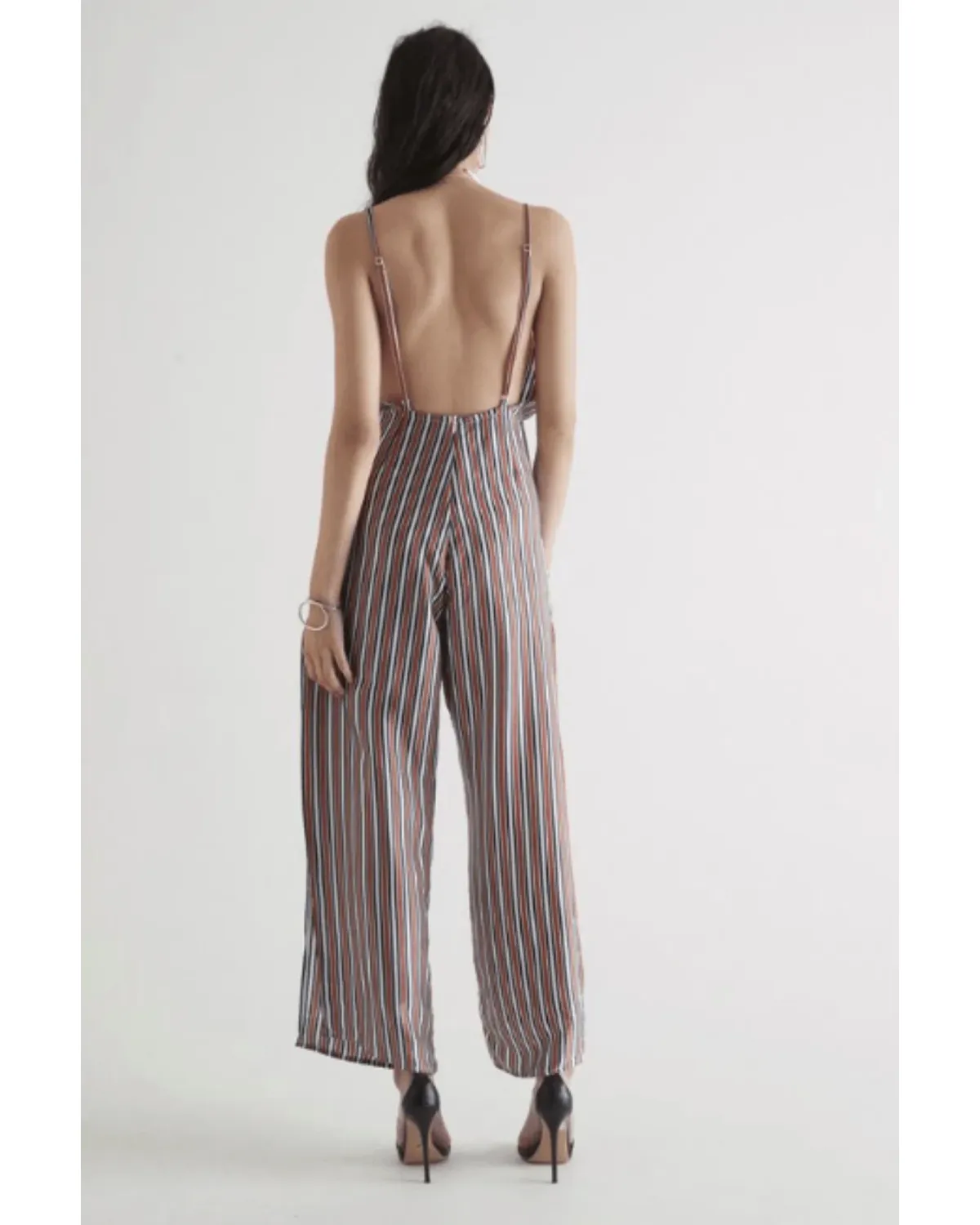 Sir the Label Zoe Jumpsuit Stripe Print Size AU 12 - Image 2