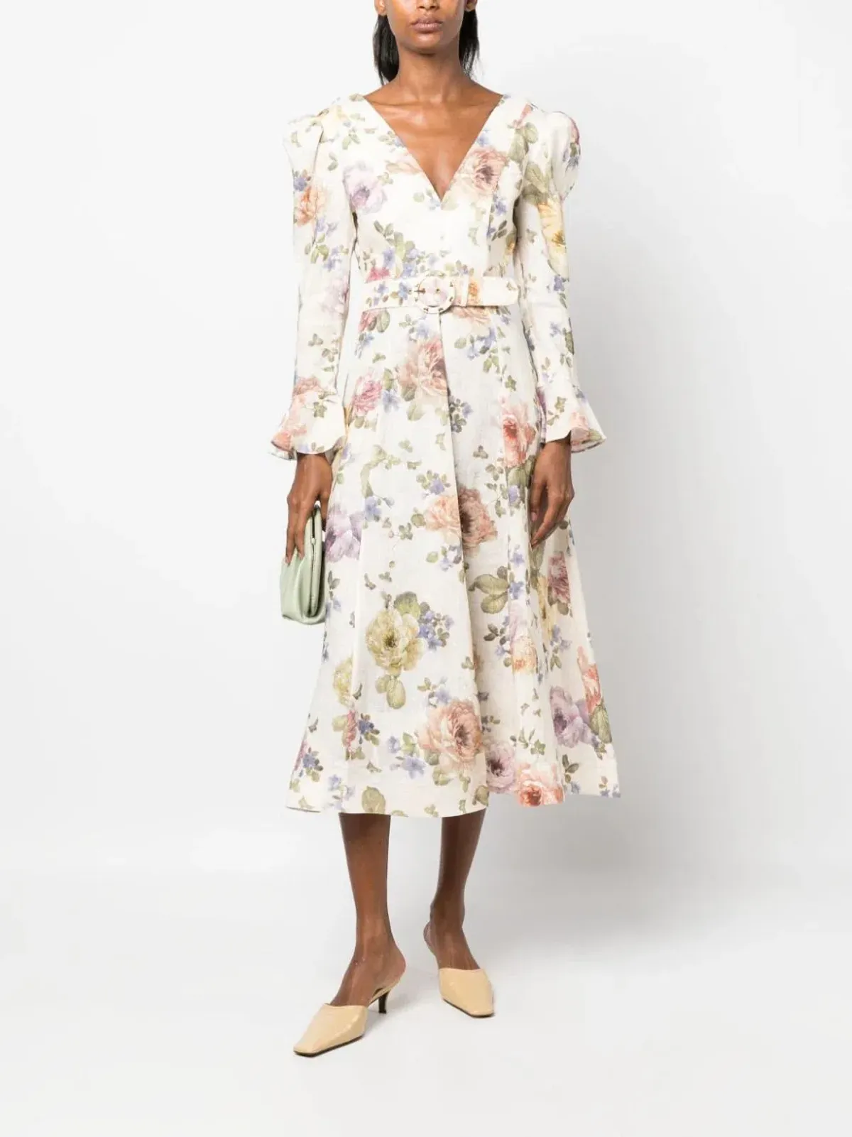 Zimmermann Luminosity Midi Dress Floral Size 2 / AU 12 - Image 1