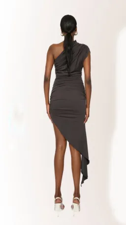 Coucoo Pasu Assymetric Java Dress Grey Size S/ AU 8 for rent on The Volte - image 5