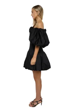 Aje Arles Off Shoulder Mini Dress Black Size S / Au 8 for rent on The Volte - image 2