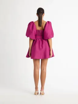 Sheike Sienna Puff Sleeve Mini Dress Raspberry Size 8 for rent on The Volte - image 3