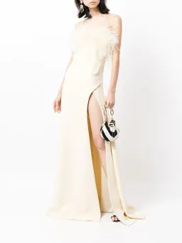Rachel Gilbert Linc Gown in Lemon Size AU 8 for rent on The Volte - image 1