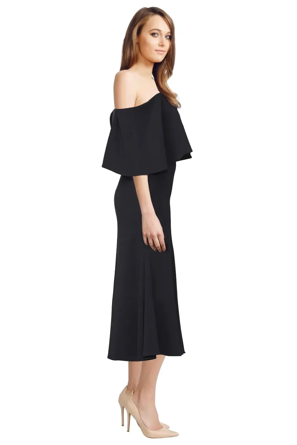 Camilla and Marc Bridal Off Shoulder Dress Navy Size 6 - Image 2