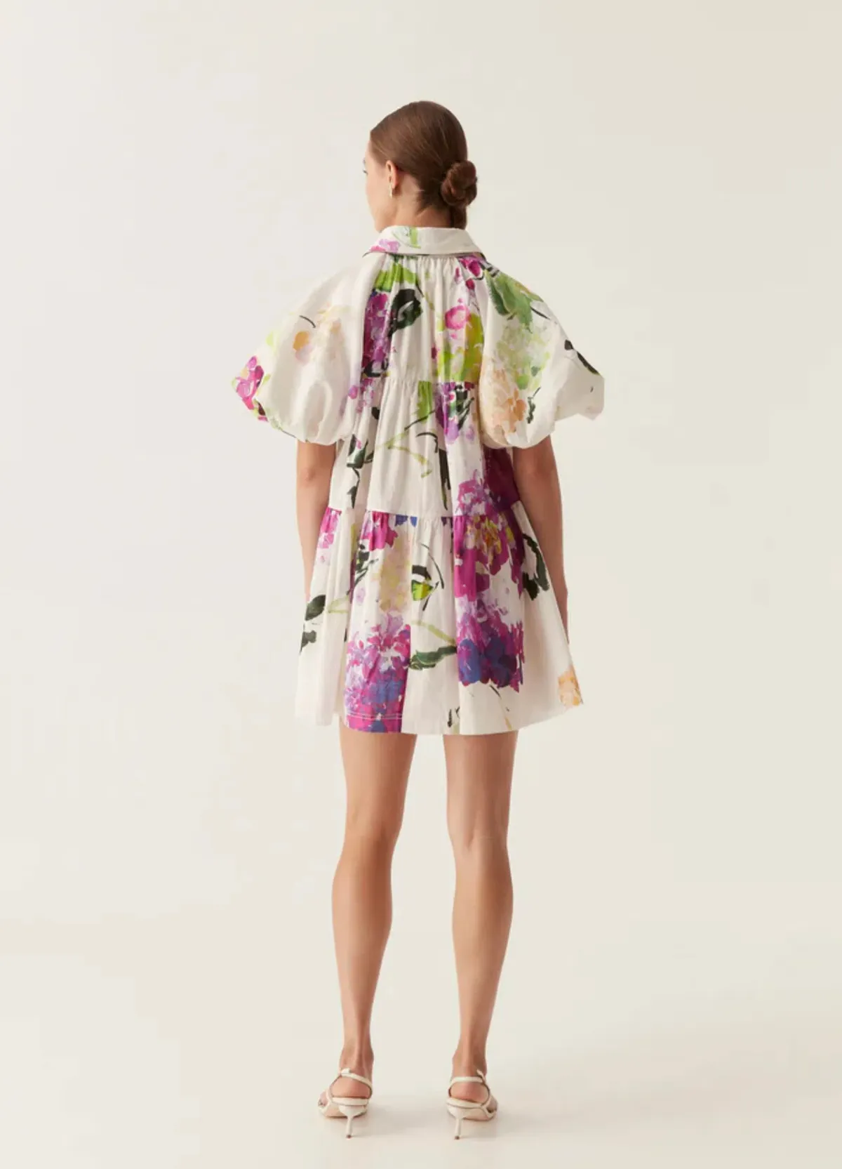 Aje Pablo Smock Mini Dress Floral Size 8 - Image 3