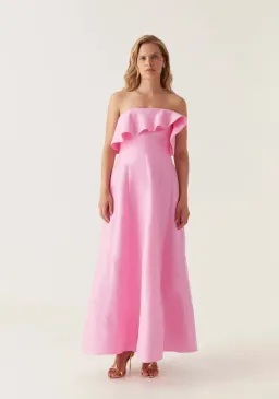 Aje Shallows Strapless Gown in Pink Size 8 for rent on The Volte - image 7