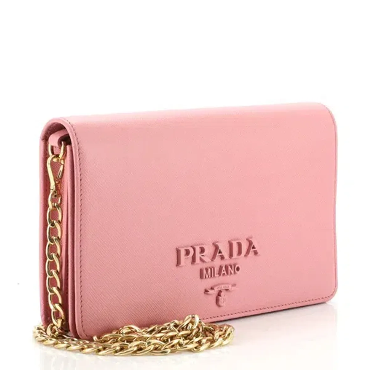 Prada Monochrome Saffiano Leather Mini Bag Pink - Image 2