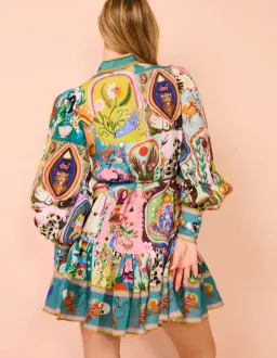 Alemais Evergreen Mini Dress Multi Size AU 8 for rent on The Volte - image 5