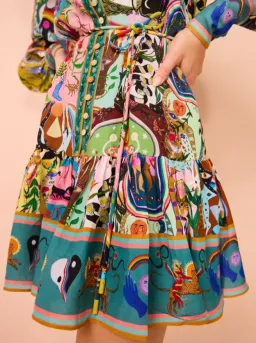 Alemais Evergreen Mini Dress Multi Size AU 8 for rent on The Volte - image 8