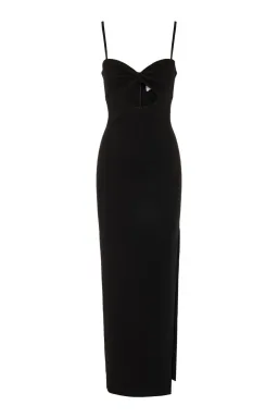 MISHA Ethil Cutout Jersey Dress Black Size 8/S for rent on The Volte - image 3