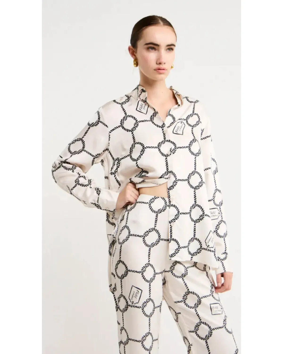 Roame Ria Pant In Nautique Print Size 1 / AU 8 - Image 4