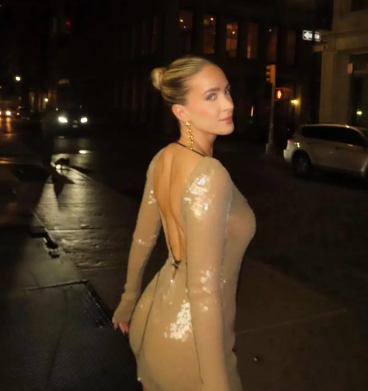 16arlington Solarium Open-back Sequined Stretch-tulle Mini Dress Smoke Sequin Size AU 6 - Image 5