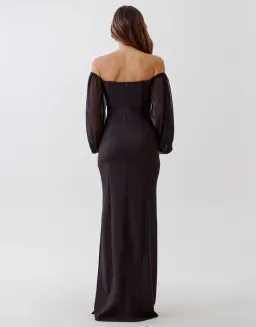 Tussah Ciera Maxi Dress Full Length Black Size AU 10 for rent on The Volte - image 3