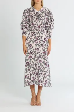 Isabel Marant Baga Ecru Dress Multi Size AU 10 for rent on The Volte - image 1