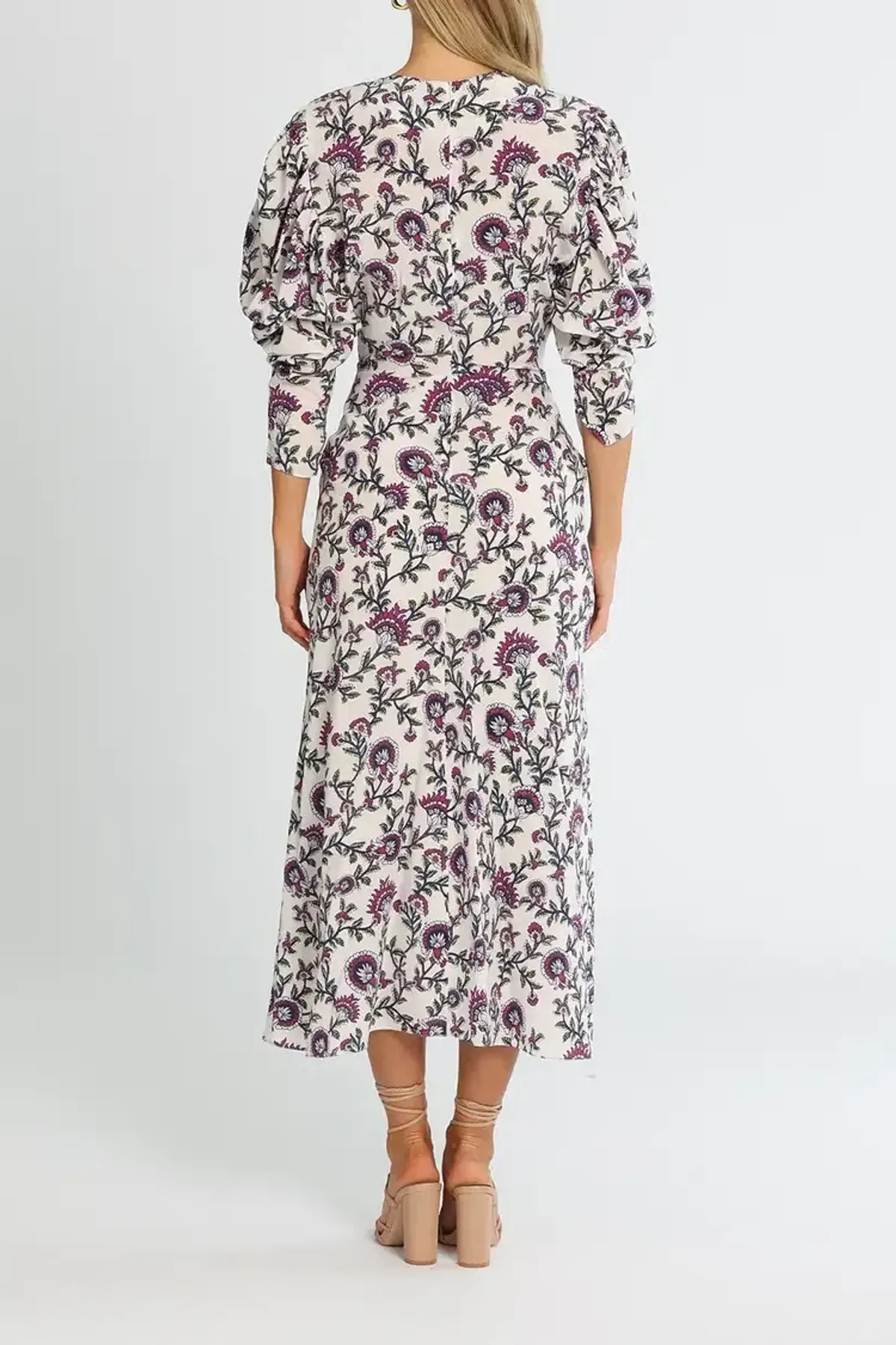 Isabel Marant Baga Ecru Dress Multi Size AU 10 - Image 3