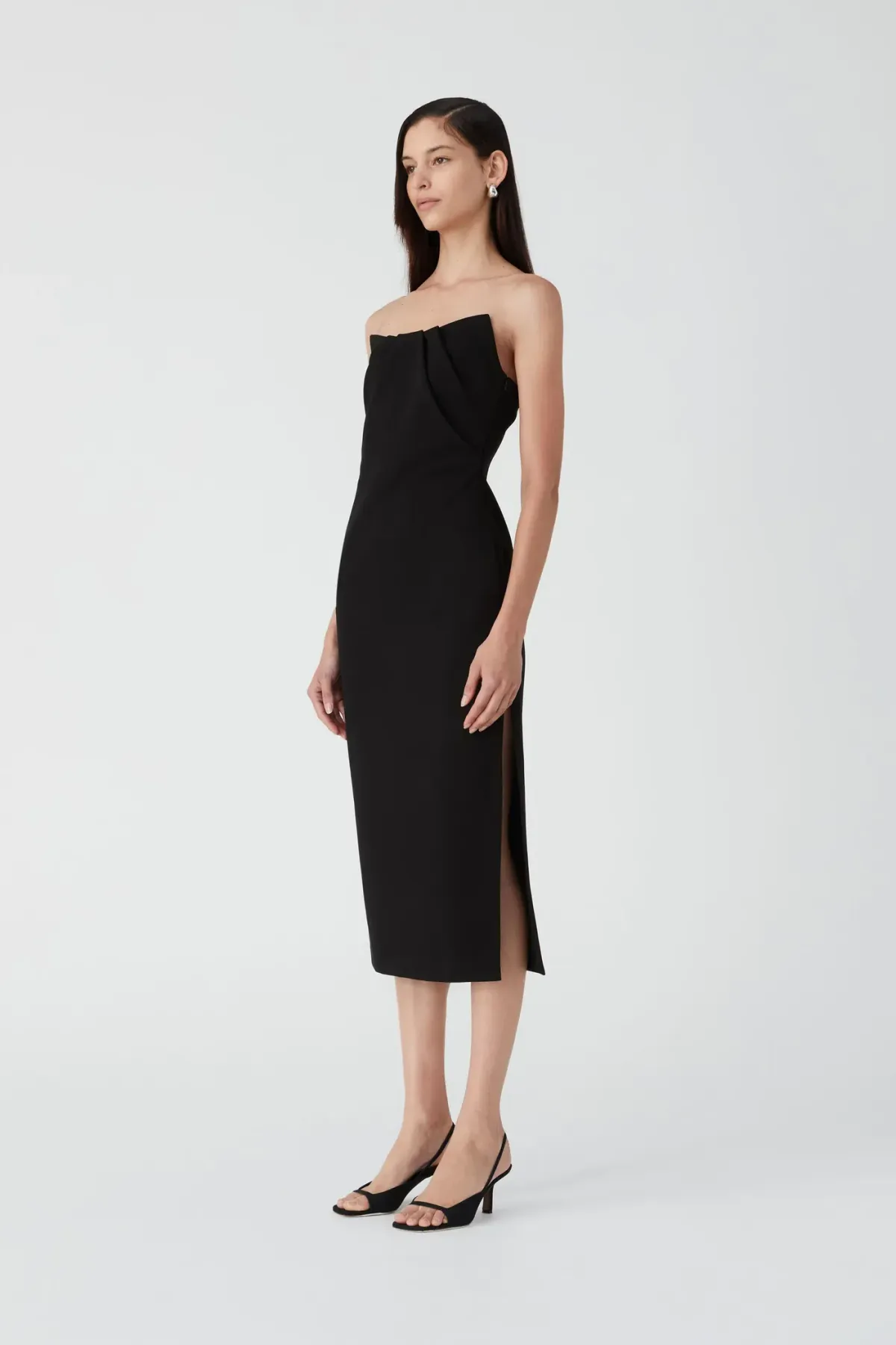 MISHA Marcy Midi Dress Black Size 8/S  - Image 3