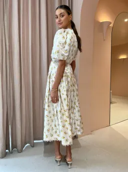 Alemais Bea Midi Dress Floral Size 6 for rent on The Volte - image 3