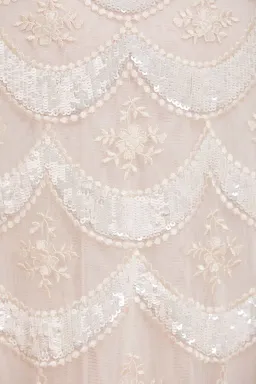 Needle and Thread Fifi Long Sleeve Ankle Gown Champagne Size 10 for rent on The Volte - image 5