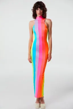 THE NEW ARRIVALS by İlkyaz Özel Iggy Cova Santa Dress Multi Size 10/M for rent on The Volte - image 1