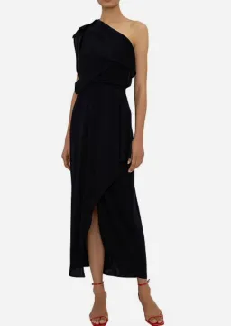 Bianca Spender New Jersey Ariel Dress Navy Size 1/ AU 8 for rent on The Volte - image 1