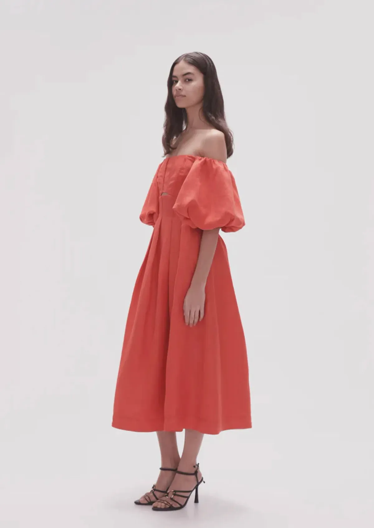 Aje Eugenie Dress Scarlett Red Size 12  - Image 3