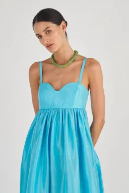 Oroton Bodice Detail Gown Lake Blue Size 8 for rent on The Volte - image 2