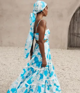 Sheike Tropic Breeze Maxi Dress Blue Size 14 for rent on The Volte - image 2