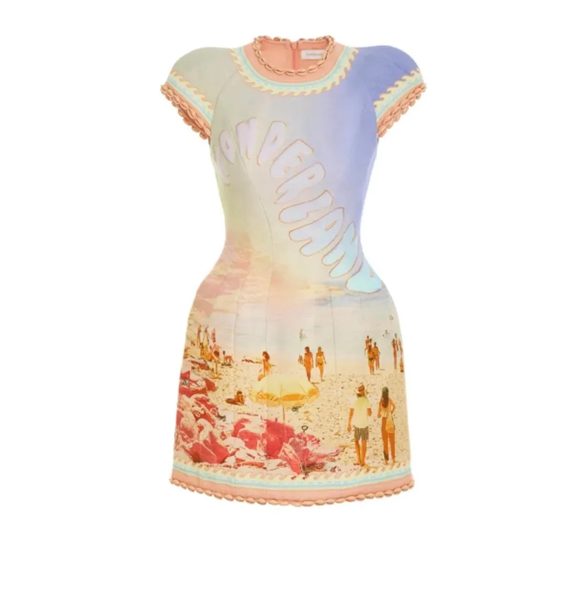 Zimmermann Coaster Structured Mini Dress Poster Print Size 1 / AU 10 - Image 2