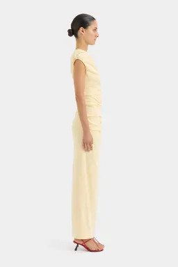 Sir The Label Giacomo Gathered Gown in Butter Size 1 / AU 8 for rent on The Volte - image 2