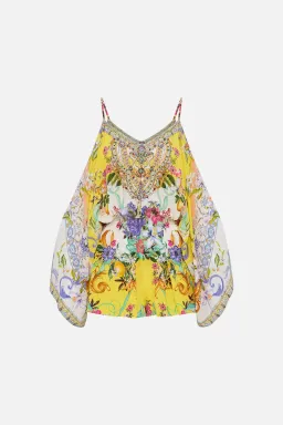 Camilla Franks Drop Shoulder Playsuit Caterina Spritz Yellow Size M / AU 12 for rent on The Volte - image 6
