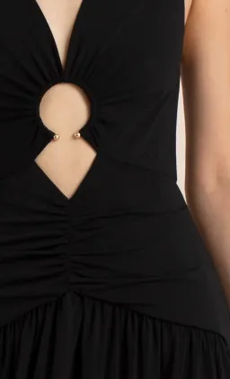 Bec & Bridge Lindsey V Maxi Dress Black Size 8 for rent on The Volte - image 5