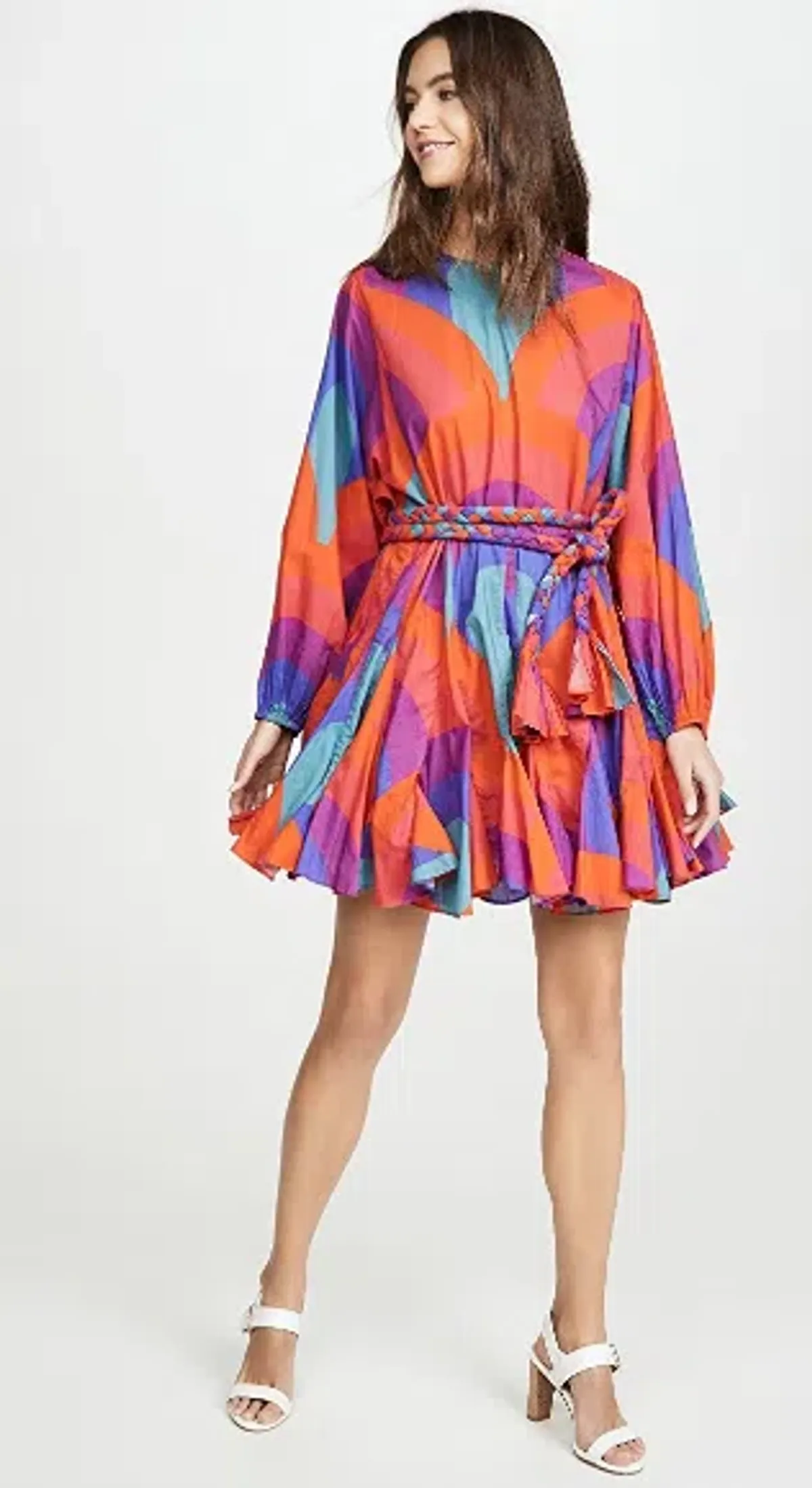 Rhode Ella Retro Rainbow Mini Dress Multi Size S / AU 8 - Image 3