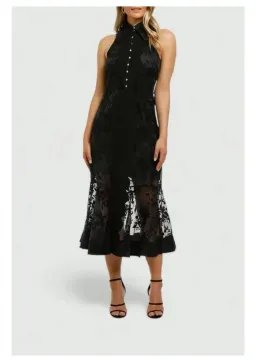 Keepsake the Label Vision Midi Dress in Black Size 10 for rent on The Volte - image 1