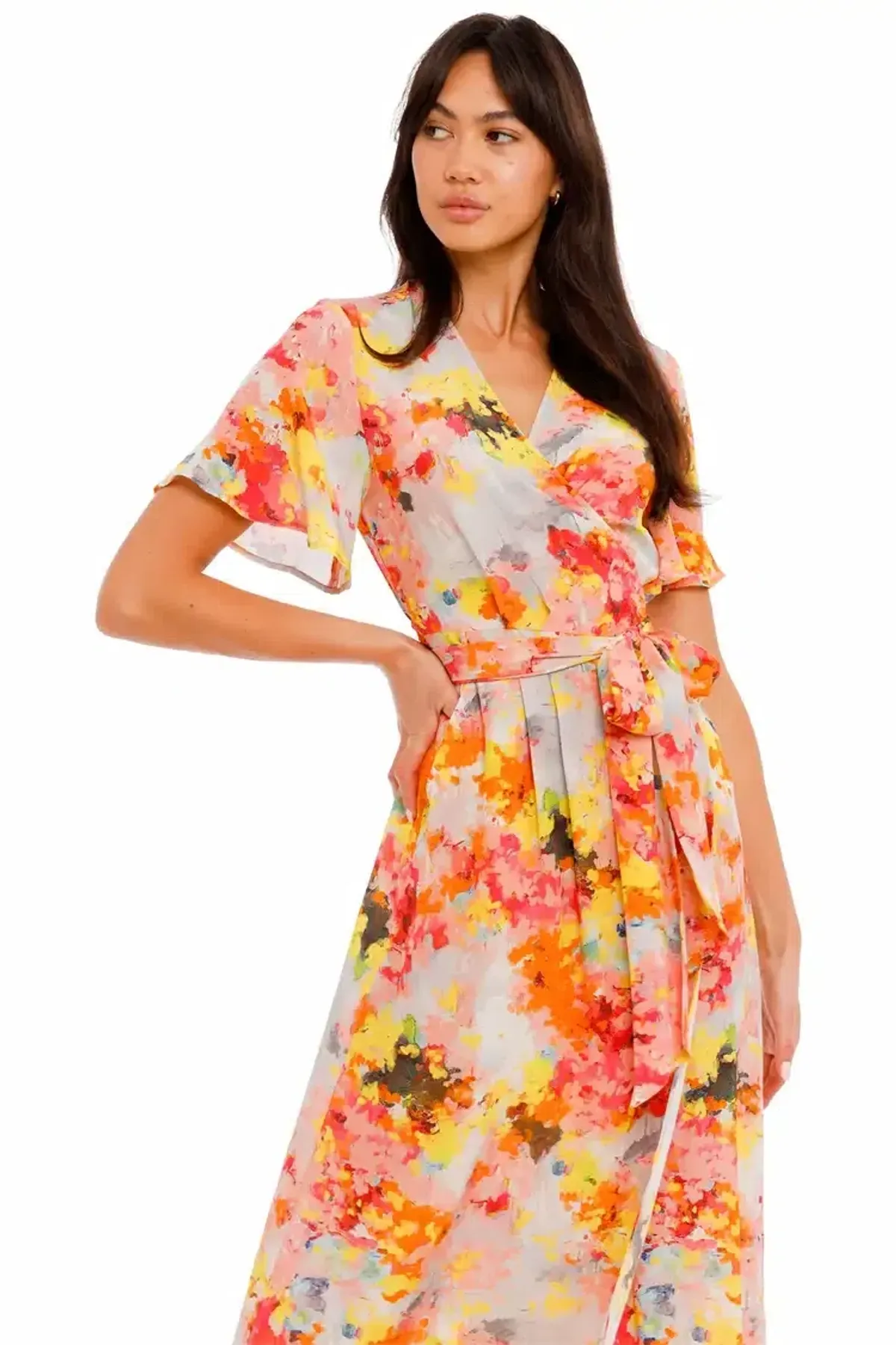 Kate Sylvester Meg Midi Dress in Sunshine Size 14 - Image 2