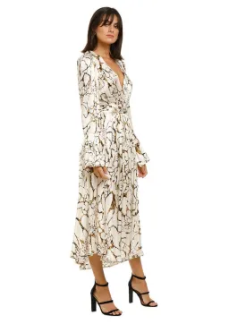 KITX Carbon Sink Shirt Midi Dress in Carbon Print Size 8 for rent on The Volte - image 1