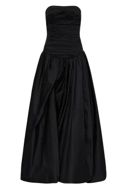 Aje Violette Bubble Hem Maxi Dress Black Size 6 for rent on The Volte - image 6